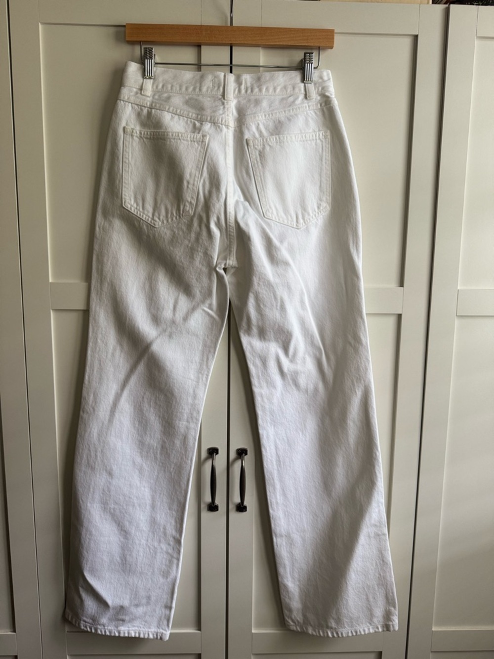 Madewell The Cleo Straight Jean - Rigid Size 26 White - Picture 7 of 8